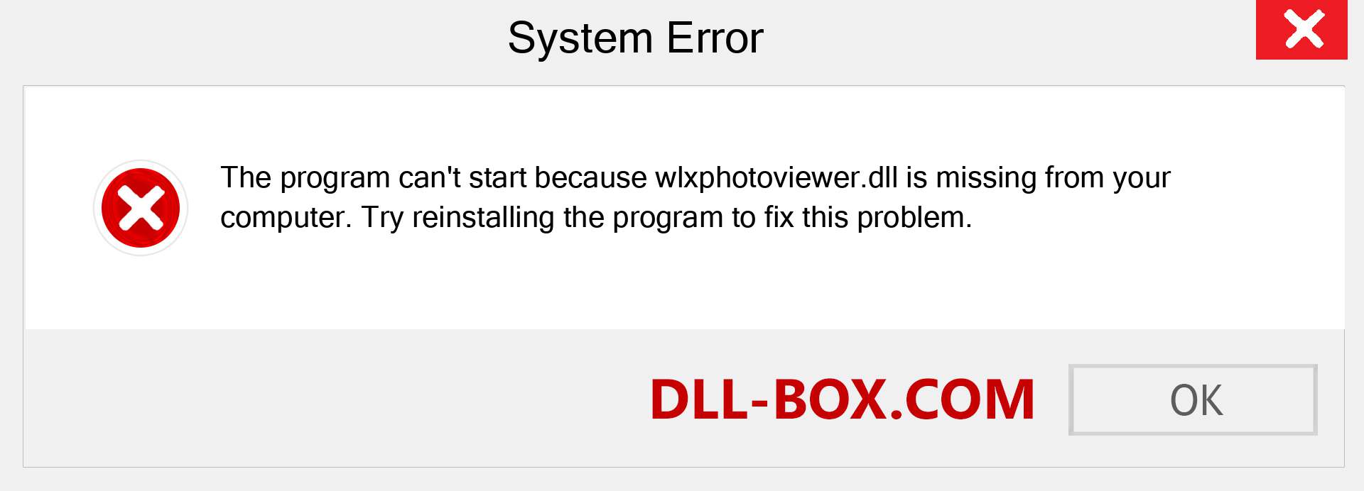  wlxphotoviewer.dll file is missing?. Download for Windows 7, 8, 10 - Fix  wlxphotoviewer dll Missing Error on Windows, photos, images